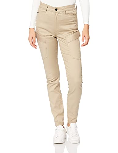 G-STAR RAW Damen High G-Shape Cargo Skinny Hose, Beige (khaki D19011-C105-367), 23W / 30L von G-STAR RAW