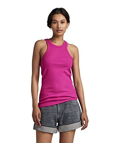 G-STAR RAW Damen Italian Army Ultra Slim Tanktop, Rosa (fuchsia red D22768-D289-D609), M von G-STAR RAW