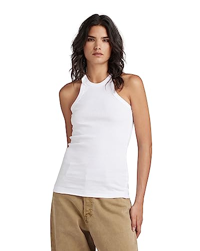 G-STAR RAW Damen Italian Army Ultra Slim Tanktop, Weiß (white D22768-D289-110), XS von G-STAR RAW