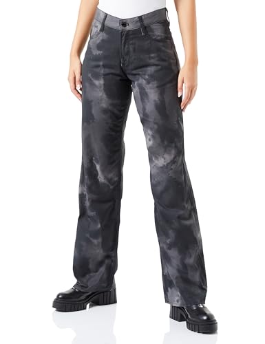 G-STAR Damen Judee Low Waist Loose Jeans Mehrfarben (dk Black Blurry camo D22889-D386-G144) 30W / 30L von G-STAR