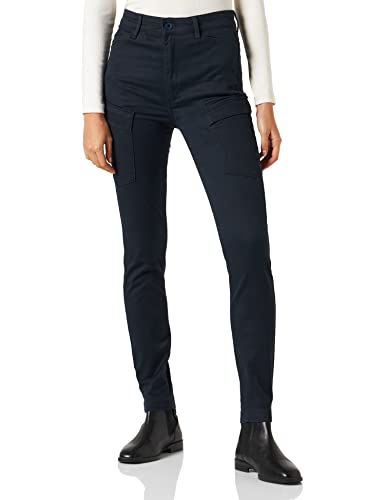 G-STAR RAW Damen Kafey Cargo Ultra High Skinny Hose, Blau (salute D21099-C105-C742), 28W / 30L von G-STAR RAW