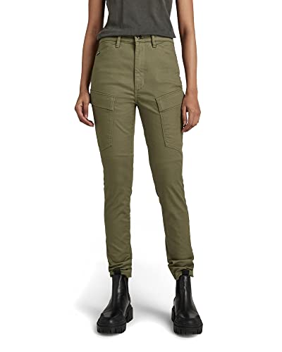 G-STAR RAW Damen Kafey Cargo Ultra High Skinny Hose, Grün (shadow olive D21099-C105-B230), 27W / 32L von G-STAR RAW