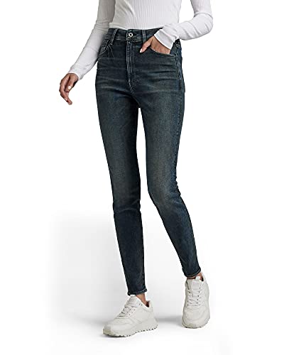 G-STAR RAW Damen Kafey Ultra High Skinny Jeans, Blau (antic nebulas D15578-C051-B824), 27W / 34L von G-STAR RAW