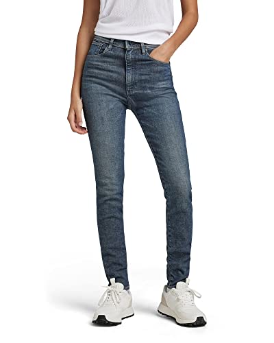 G-STAR RAW Damen Kafey Ultra High Skinny Jeans, Blau (faded blues D15578-D106-D135), 26W / 30L von G-STAR RAW