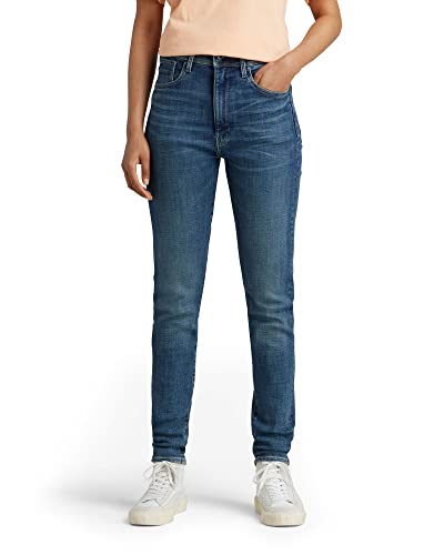 G-STAR RAW Damen Kafey Ultra High Skinny Jeans, Blau (faded cascade D15578-C051-C606), 28W / 34L von G-STAR RAW