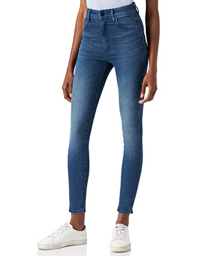 G-STAR RAW Damen Kafey Ultra High Skinny Jeans, Blau (faded neptune blue D15578-6550-C571), 23W / 32L von G-STAR RAW