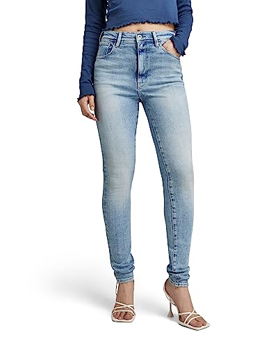 G-STAR RAW Damen Kafey Ultra High Skinny Jeans, Blau (vintage olympic blue D15578-D441-D905), 32W / 34L von G-STAR RAW