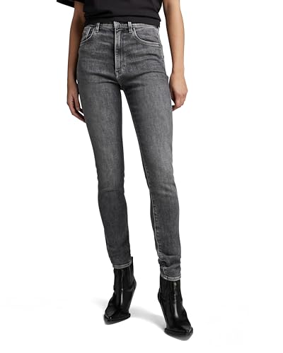 G-STAR RAW Damen Kafey Ultra High Skinny Jeans, Grau (faded odyssey grey D15578-D535-G317), 27W / 28L von G-STAR RAW