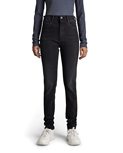 G-STAR RAW Damen Kafey Ultra High Skinny Jeans, Grau (worn in black onyx D15578-C910-C942), 29W / 32L von G-STAR RAW