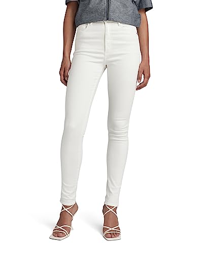 G-STAR RAW Damen Kafey Ultra High Skinny Jeans, Weiß (white gd D15578-C258-G006), 28W / 32L von G-STAR RAW