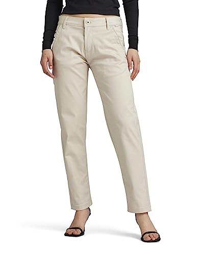 G-STAR RAW Damen Kate Boyfriend Chino, Beige (whitebait D22539-C072-1603), 29W / 32L von G-STAR RAW