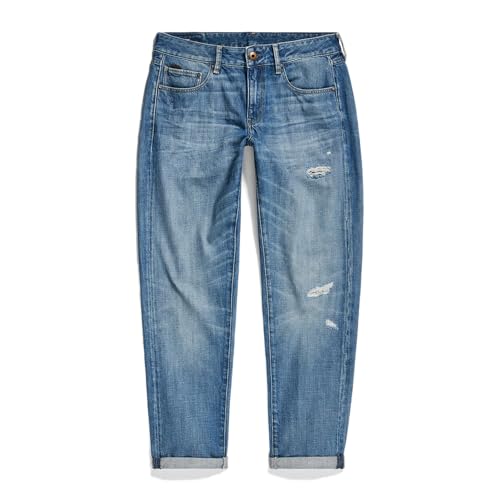 G-STAR RAW Damen Kate Boyfriend Jeans, Blau (faded ripped waterfront D15264-D301-D894), 27W / 34L von G-STAR RAW