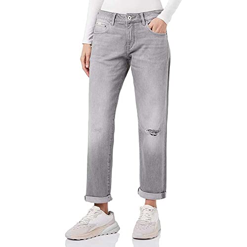 G-STAR RAW Damen Kate Boyfriend Jeans, Grau (sun faded ripped skyrocket D15264-D324-D901), 30W / 32L von G-STAR RAW