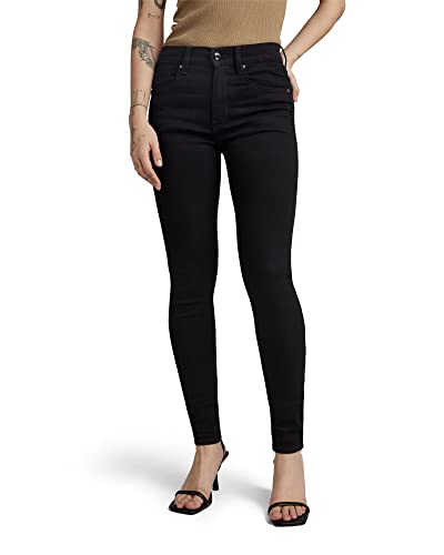 G-STAR RAW Damen Lhana Skinny Jeans, Schwarz (pitch black D19079-B964-A810), 24W / 30L von G-STAR RAW