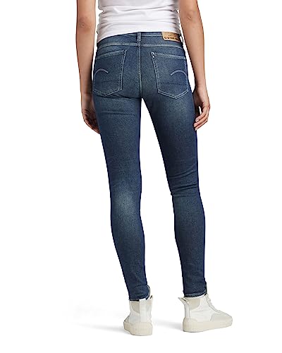 G-STAR RAW Damen Lhana Skinny Jeans, Blau (antique forest blue D19079-D188-D355), 25W / 32L von G-STAR RAW