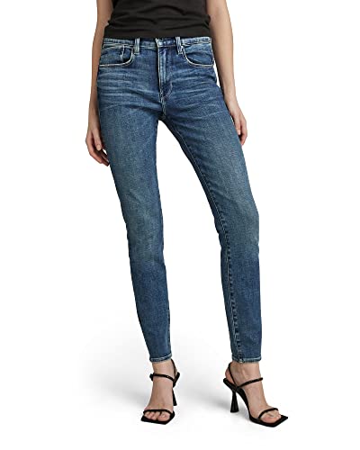 G-STAR RAW Damen Lhana Skinny Jeans, Blau (faded cascade D19079-C051-C606), 29W / 32L von G-STAR RAW