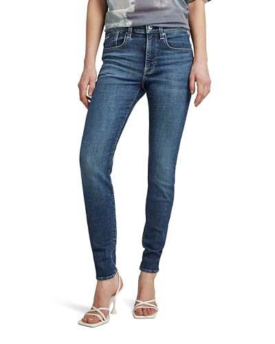 G-STAR RAW Damen Lhana Skinny Jeans, Blau (worn in himalayan blue D19079-C051-G122), 25W / 28L von G-STAR RAW