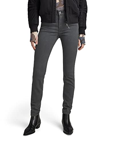 G-STAR RAW Damen Lhana Skinny Jeans, Grau (worn in tornado D19079-D185-D353), 28W / 32L von G-STAR RAW