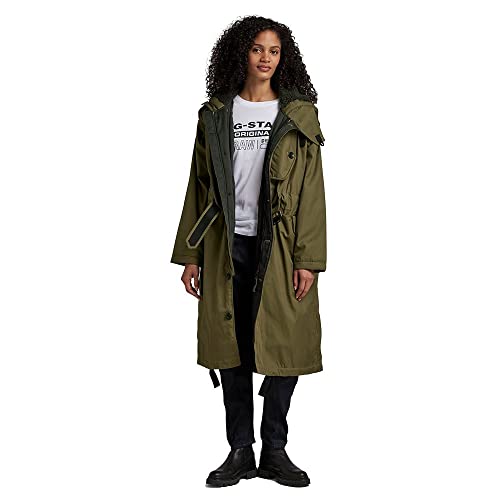 G-STAR RAW Damen Long Parka Wmn Jackets, Shadow Olive, XS von G-STAR RAW