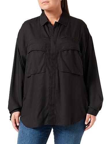 G-STAR RAW Damen Loose Pocket Hemd, Schwarz (dk Black D23819-D297-6484), XL von G-STAR