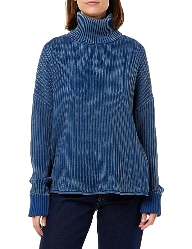 G-STAR RAW Damen Loose overdyed turtle knit, Blau (rank blue gd D23783-D467-G084), XXS von G-STAR RAW