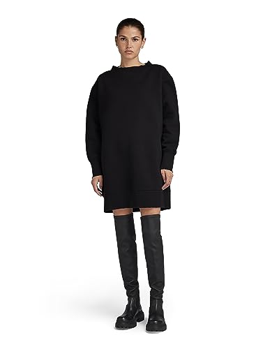 G-STAR RAW Damen Loose vintage sw dress r ls wmn, Schwarz (dk black D23499-D425-6484), L von G-STAR RAW