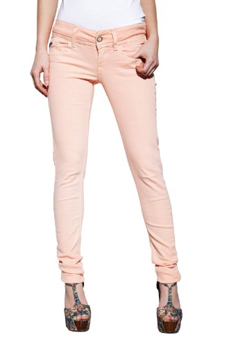 G-STAR RAW Damen Lynn Skinny Colored Jeans, Orange (dk apricot 4418-3471), 27W / 34L von G-STAR RAW