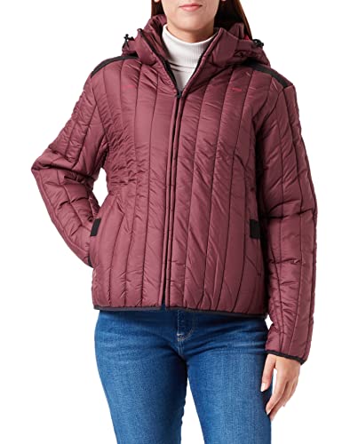 G-STAR RAW Damen Meefic Vertical Quilted Jacke, Purpur (vineyard wine D22241-B958-D303), S von G-STAR RAW