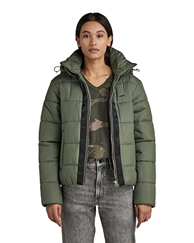 G-STAR RAW Damen Meefic Hooded Padded Jacke, Grün (lt hunter D17597-B958-8165), XL von G-STAR RAW