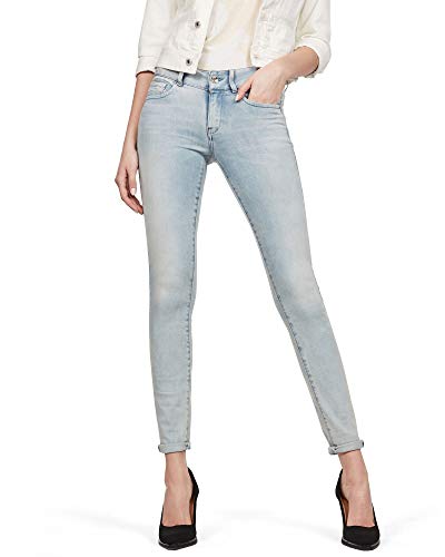 G-STAR RAW Damen Midge Cody Mid Waist Skinny Jeans, Blau (lt Aged 8968-424), 31W x 30L, Blau (Lt Aged 8968-424), 31W x 30L von G-STAR