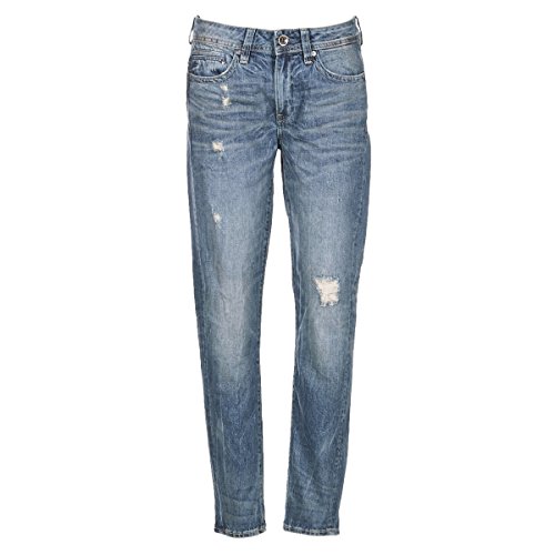 G-STAR RAW Damen Jeans Midge Saddle Boyfriend, Blau (Lt Aged Destroy 8586-1243), 24W / 30L von G-STAR RAW