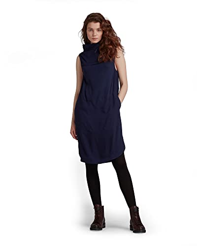 G-STAR RAW Damen Millery Mock Kleid, Blau (warm sartho D20650-C937-C423), L von G-STAR RAW