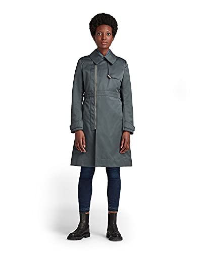 G-STAR RAW Damen Minor Twill Trenchcoat, Grau (graphite D20107-C657-996), XXS von G-STAR RAW