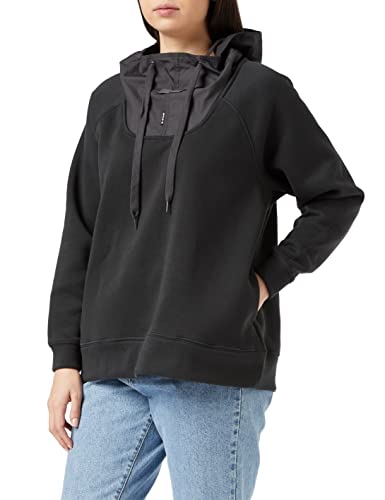 G-STAR RAW Damen Mix Graphic Loose Hooded Sweatshirt, Grau (cloack D20958-A971-5812), S von G-STAR RAW