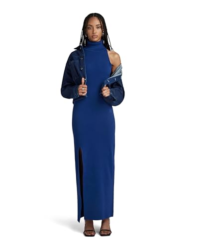 G-STAR RAW Damen NY RAW Slim Kleid, Blau (ballpen blue D23927-D487-1822), M von G-STAR RAW