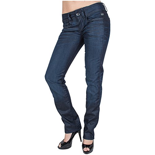 G-STAR RAW Damen New Ford Straight Jeans, Blau (dk Aged 5643-89), 25W / 32L von G-STAR RAW