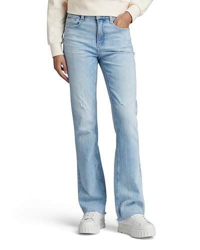 G-STAR RAW Damen Noxer Bootcut Jeans, Blau (sun faded mirage blue D21437-D498-G316), 28W / 30L von G-STAR RAW