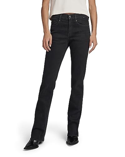 G-STAR RAW Damen Noxer Bootcut Jeans, Blau (Worn in Midnight Black od D21437-A634-G117), 25W / 30L von G-STAR