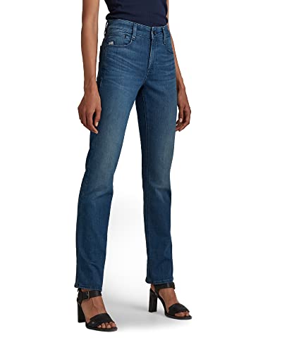 G-STAR RAW Damen Noxer Straight Jeans, Blau (faded neptune blue D17192-6550-C571), 26W / 30L von G-STAR RAW