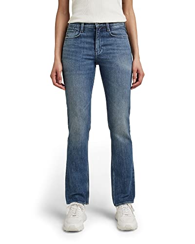 G-STAR RAW Damen Noxer Straight Jeans, Blau (faded santorini D17192-C911-C767), 27W / 34L von G-STAR RAW