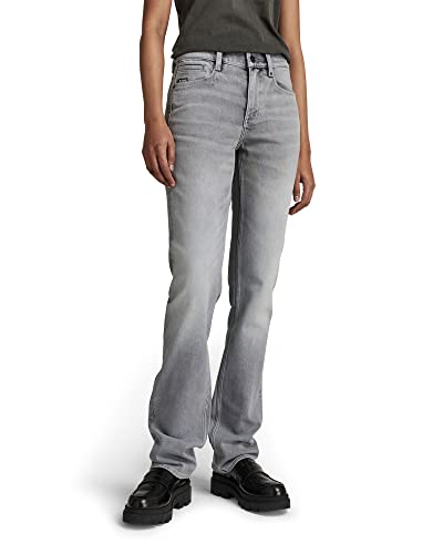 G-STAR RAW Damen Noxer Straight Jeans, Grau (sun faded glacier grey D17192-C293-C464), 26W / 32L von G-STAR RAW