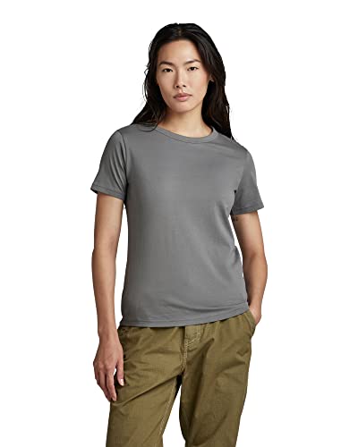 G-STAR RAW Damen Nysid RAW. Slim Top, Grau (granite D22784-336-1468), M von G-STAR RAW