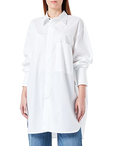 G-STAR RAW Damen Oversized Boyfriend Hemd, Weiß (white D22492-4481-110), S von G-STAR RAW