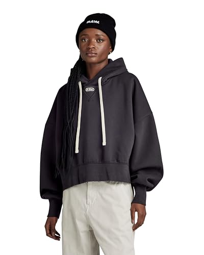 G-Star RAW Damen Oversized Cropped Hoodie, Grau (Shadow D24236-D425-992), M von G-Star RAW