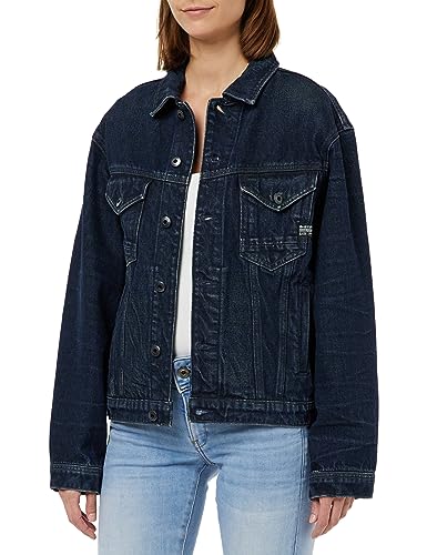 G-STAR RAW Damen Oversized Jacke, Blau (worn in kingfisher D23643-D317-G114), L von G-STAR RAW