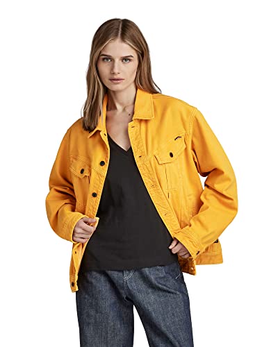 G-STAR RAW Damen Oversized Western Jacket, Gelb (dull yellow gd D22579-D300-D849), XS von G-STAR RAW