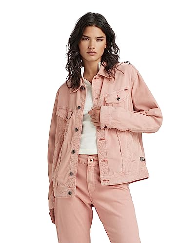 G-STAR RAW Damen Oversized Western Jacket, Rosa (rainbow light dusty rose gd D22579-C436-G041), L von G-STAR RAW