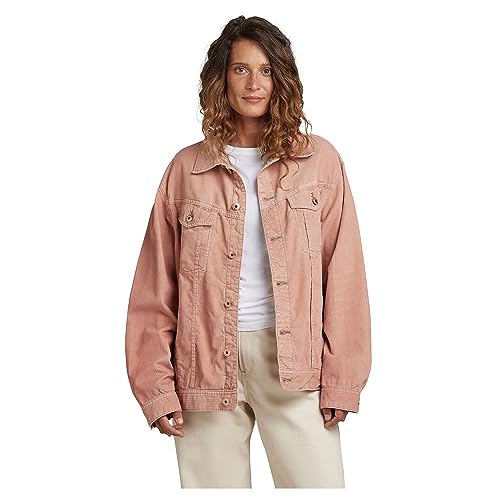 G-STAR RAW Damen Oversized Western Jacket, Rosa (rainbow light dusty rose gd D22579-C436-G041), XS von G-STAR RAW