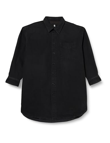 G-STAR RAW Damen Oversized Denim Dress, Schwarz (Worn in Blade D23675-D304-D909), XS von G-STAR