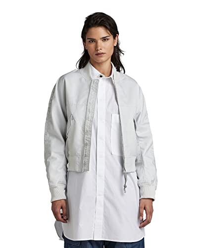 G-STAR RAW Damen Padded Bomberjacke, Grau (oyster mushroom D23002-C143-D607), L von G-STAR RAW